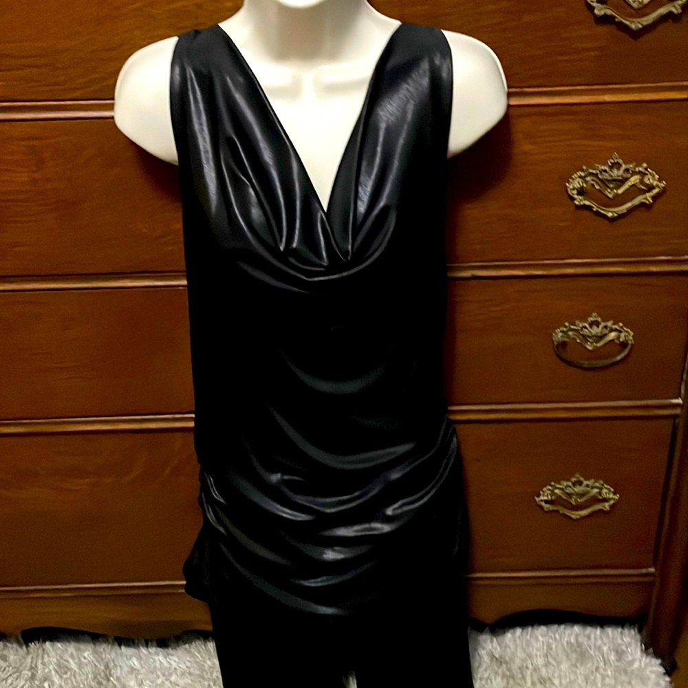 My Michelle Lace Back Cowl Neck Halter Top